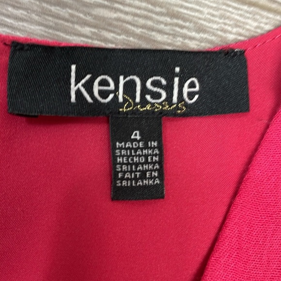 NWT Kensie Flutter Cap Sleeve Wide Leg Crop Jumpsuit Tie Waist Azalea Pink 4 - Picture 13 of 16